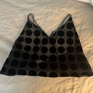 Victoria secret silk sheer with velvet patches pajamas